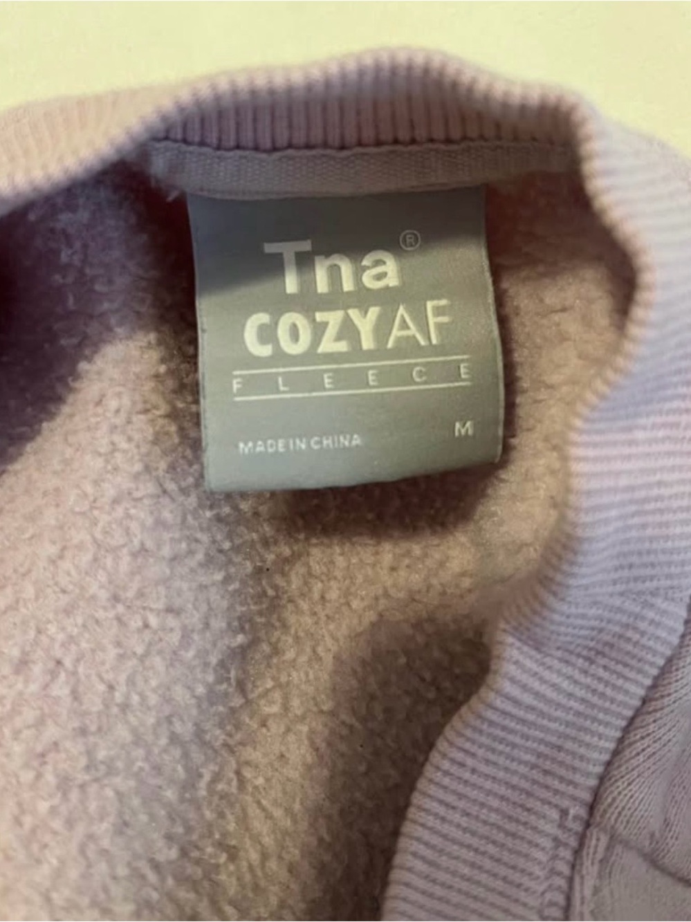 TNA Light Mauve Pink Crewneck Sweatshirt - Picture 3 of 3